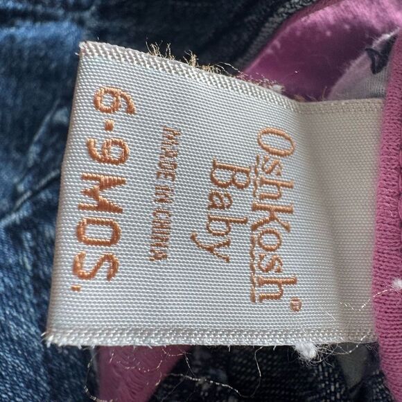 Vintage Oshkosh Baby Denim Embroidered Jumper Dress - Picture 7 of 7